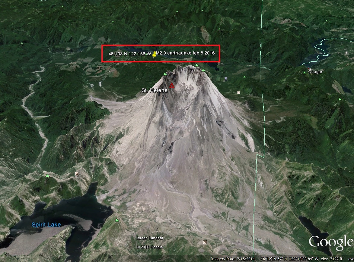 mount saint helens earthquake feb 8 2016